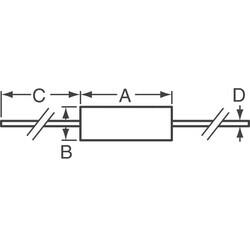 100 mOhms ±1% 5W Through Hole Resistor Axial Current Sense, Moisture Resistant, Non-Inductive, Non-Magnetic Metal Foil - 2