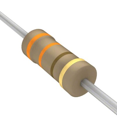 330 Ohms ±5% 0.25W, 1/4W Through Hole Resistor Axial Flame Retardant Coating, Safety Carbon Film - 1