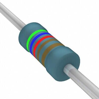 5.62 kOhms ±1% 0.25W, 1/4W Through Hole Resistor Axial Flame Retardant Coating, Safety Metal Film - 1