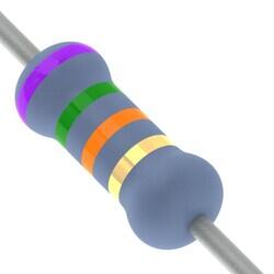 75 kOhms ±5% 1W Through Hole Resistor Axial Flame Retardant Coating, Safety Metal Oxide Film - 2