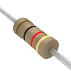 1 kOhms ±5% 0.25W, 1/4W Through Hole Resistor Axial Flame Retardant Coating, Safety Carbon Film - Stackpole Electronics Inc