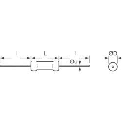 750 mOhms ±5% 3W Through Hole Resistor Axial Flame Proof, Safety Metal Film - 2