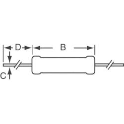 560 Ohms ±1% 7W Through Hole Resistor Axial Moisture Resistant Wirewound - Vishay Dale (1)