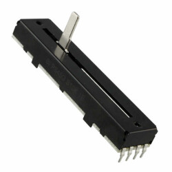 10 kOhms 0.25W, 1/4W Through Hole Slide Potentiometer Top Adjustment Type - TT Electronics BI