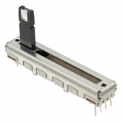 10 kOhms 0.2W, 1/5W Through Hole Slide Potentiometer Top Adjustment Type - Bourns Inc.