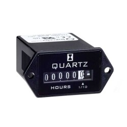 Time Counter (Hour Meter) 90 - 264VAC Panel Mount - Trumeter