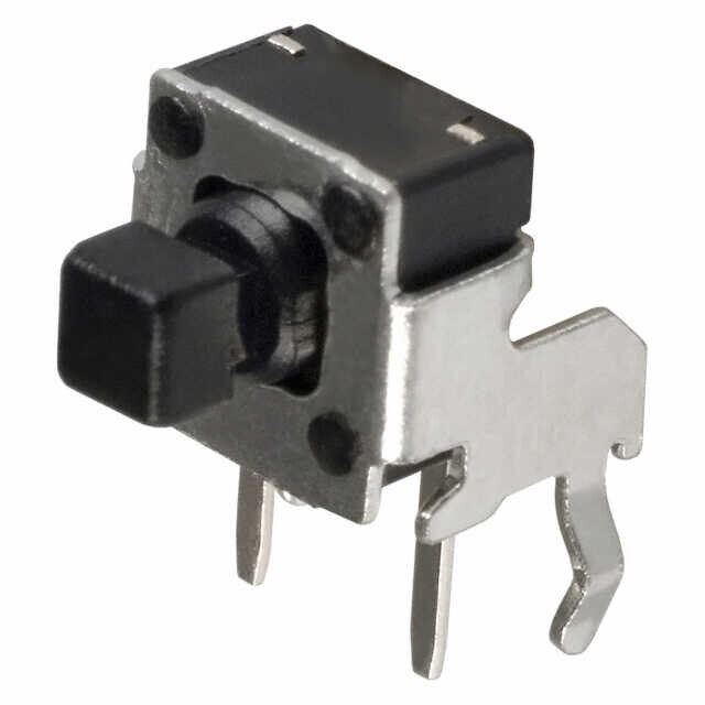 Tactile Switch SPST-NO Side Actuated Through Hole, Right Angle