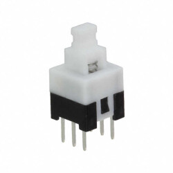 Pushbutton Switch DPDT Standard Through Hole - E-Switch
