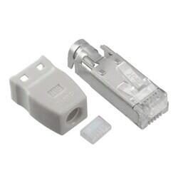 Plug Modular Connector 6p6c (RJ11, RJ12, RJ14, RJ25) Position Shielded IDC - Hirose Electric Co Ltd