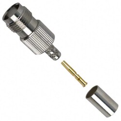 TNC Connector Jack, Female Socket 50 Ohms Free Hanging (In-Line) Crimp - Amphenol RF