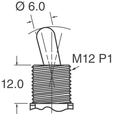 Toggle Switch 3PDT Panel Mount - 2