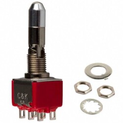 Toggle Switch DPDT Panel Mount - 1