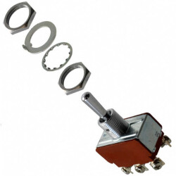 Toggle Switch DPDT Panel Mount - NKK Switches