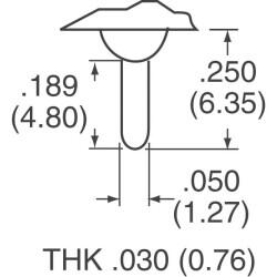 Toggle Switch SPDT Panel Mount - 3