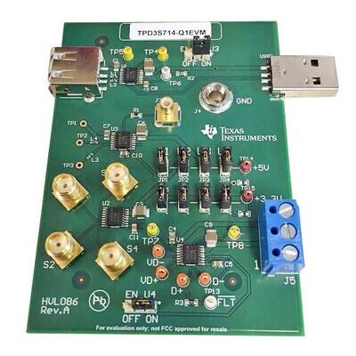 TPD3S714-Q1 USB Port Protection Circuit Protection Evaluation Board - 1