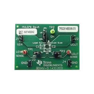 TPS22914B Power Distribution Switch (Load Switch) Power Management Evaluation Board - 1