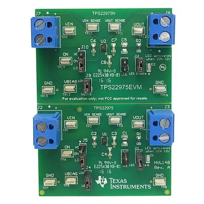 TPS22975 Power Distribution Switch (Load Switch) Power Management Evaluation Board - 1