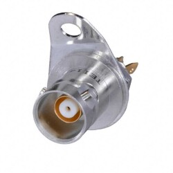 TRB, Twinaxial/Triaxial Connector Jack, Female Socket (Concentric) Non-Constant Panel Mount Solder Cup - Cinch Connectivity Solutions Trompeter