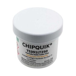 Lead Free No-Clean Solder Paste Bi57.6Sn42Ag0.4 (57.6/42/0.4) Jar, 8.8 oz (250g) - Chip Quik Inc.