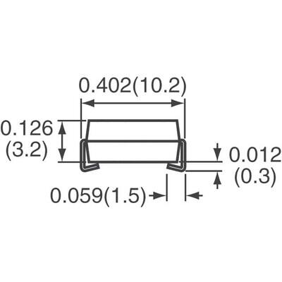 82 V 1.2 kA Varistor 1 Circuit Surface Mount, MLCV 4032 (10080 Metric) - 3