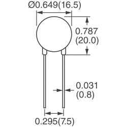 470V 4.5kA Varistor 1 Circuit Through Hole Disc 14mm - 2