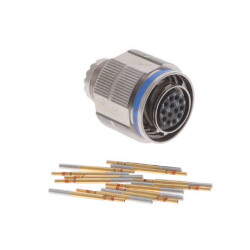13 Position Circular Connector Plug, Female Sockets Crimp - Amphenol Aerospace Operations