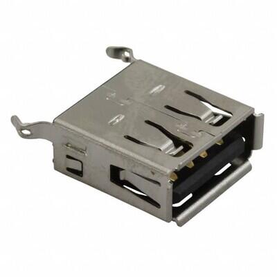 USB-A (USB TYPE-A) USB 2.0 Receptacle Connector 4 Position Through Hole - 1