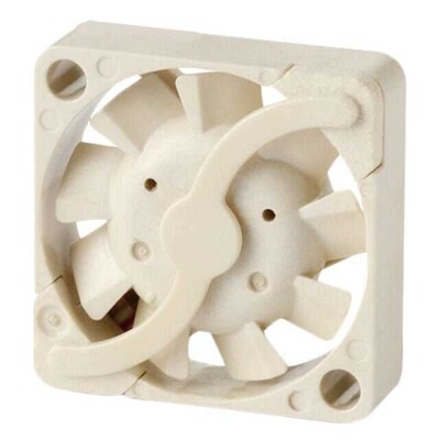 Fan Tubeaxial 3VDC Square - 12mm L x 12mm H Vapo-Bearing™ 0.218 CFM (0.006m³/min) 3 Wire Leads - 1