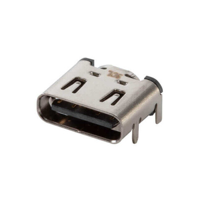 USB-C (USB TYPE-C) USB 2.0 Receptacle Connector 24 (16+8 Dummy) Position Surface Mount, Right Angle; Through Hole - 1