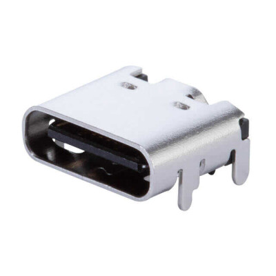 USB-C (USB TYPE-C) USB 2.0 Receptacle Connector 24 (16+8 Dummy) Position Surface Mount, Right Angle; Through Hole - 1