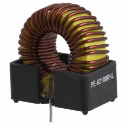 100 µH Unshielded Toroidal Inductor 3 A 40mOhm Max Radial, Vertical (Open) - Pulse Electronics