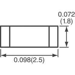 470µH Unshielded Wirewound Inductor 25mA 10Ohm 1007 (2518 Metric) - 3