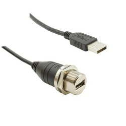 USB 2.0 Cable A Female to A Male (Circular Coupling) 1.64' (500.0mm) Unshielded - Bulgin