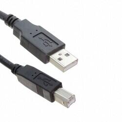 USB 2.0 Cable A Male to B Male 3.00' (914.4mm) Shielded - 1