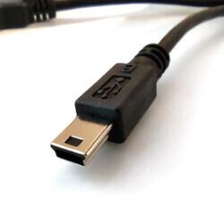Mini USB 2.0 Şarj ve Data Kablosu (1.5m, Siyah) - 3