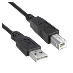 USB 2.0 Cable A Male to B Male 6.00' (1.83m) Shielded - Qualtek