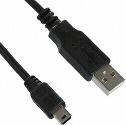 USB 2.0 Cable A Male to Mini B Male (1.00m) Shielded - 1
