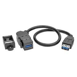 USB 3.0 (USB 3.1 Gen 1, Superspeed) Cable A Female to A Female 1.00' (304.8mm) Shielded - Tripp Lite