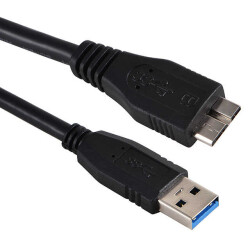 USB 5Gbps (USB 3.0, USB 3.x Gen 1, Superspeed) Cable A Male to Micro B Male 16.40' (5.00m) Shielded - Assmann WSW Components