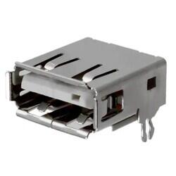 USB-A (USB TYPE-A) USB 2.0 Receptacle Connector 4 Position Surface Mount, Right Angle - 1