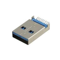 USB-A (USB TYPE-A) USB 3.2 Gen 1 (USB 3.1 Gen 1, Superspeed (USB 3.0)) Plug Connector 9 Position Surface Mount, Right Angle; Through Hole - Assmann WSW Components