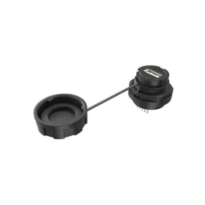 USB-A (USB TYPE-A) USB 2.0 Receptacle Connector 4 Position Free Hanging (In-Line) - 1