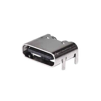 USB-C (USB TYPE-C) Receptacle Connector 24 (6+18 Dummy) Position Surface Mount, Right Angle; Through Hole - 1