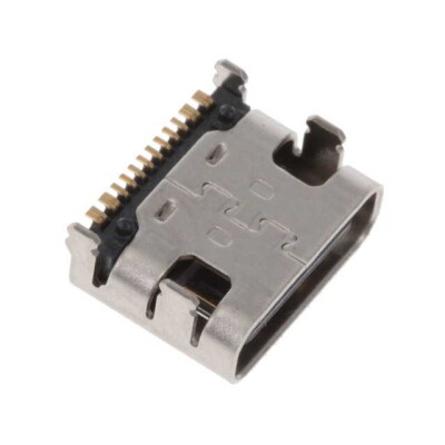 USB-C (USB TYPE-C) USB 2.0 Receptacle Connector 24 (16+8 Dummy) Position Surface Mount, Right Angle; Through Hole - 1