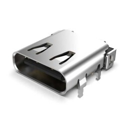 USB-C (USB TYPE-C) USB 3.2 Gen 2 (USB 3.1 Gen 2, Superspeed + (USB 3.1)) Receptacle Connector 24 Position Surface Mount, Right Angle; Through Hole - 1