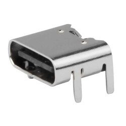 USB-C (USB TYPE-C) USB 2.0 Receptacle Connector 24 (6+18 Dummy) - Power Only 6 Pin Position Surface Mount, Right Angle; Through Hole - Molex
