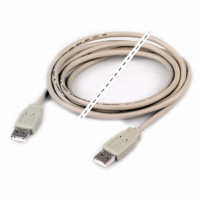 USB 2.0 Cable A Male to A Male 6.56' (2.00m) Shielded - 2