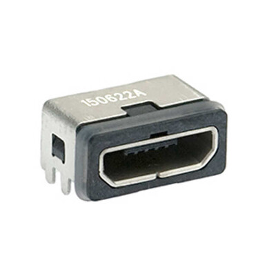 USB - micro B USB 2.0 Receptacle Connector 5 Position Surface Mount, Right Angle; Through Hole - 1