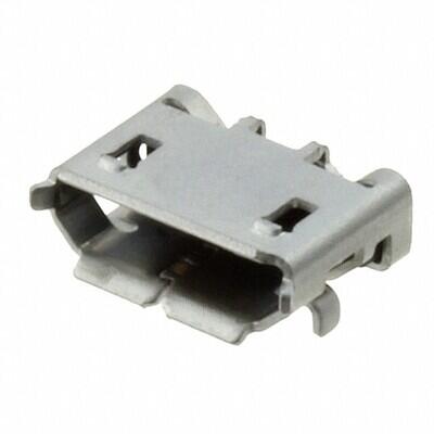 USB - micro B USB 2.0 Receptacle Connector 5 Position Surface Mount, Right Angle; Through Hole - 1