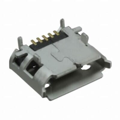 USB - micro B USB 2.0 Receptacle Connector 5 Position Surface Mount, Right Angle; Through Hole - 1